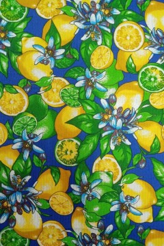 Полотенце вафельное-Лимоны