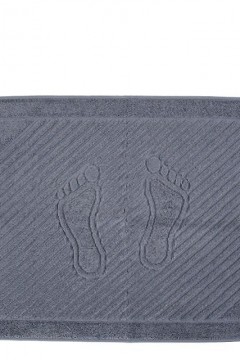 Полотенце махровое  для ног серый