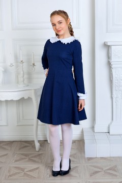 Школьное платье Екатерина синее 10-59