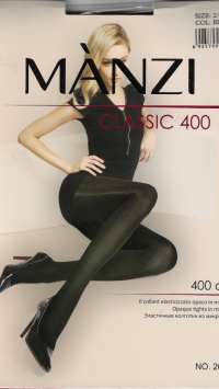 Колготки MANZI CLASSIC 400, арт.NO26076, col: black, р.4-6XL